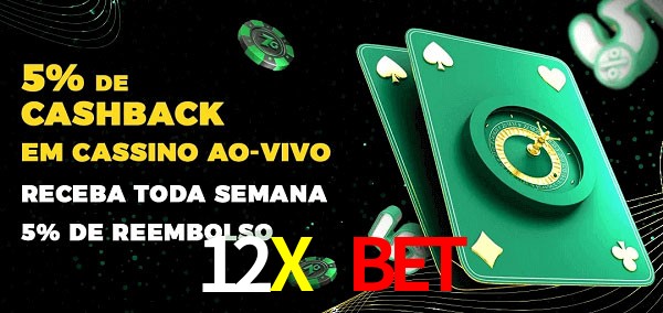 Promoções do cassino ao Vivo 12X Bet